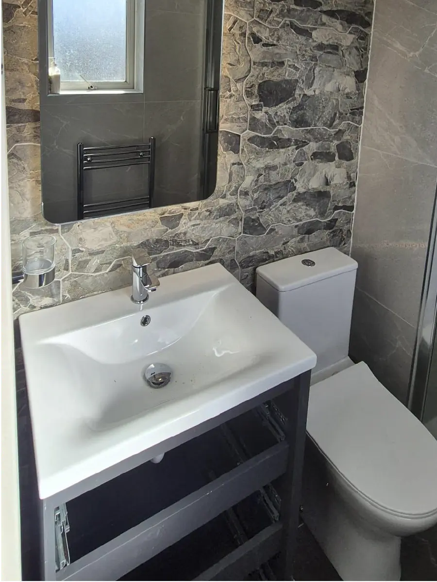 Bathroom transformation 1 after renovation in Dublin