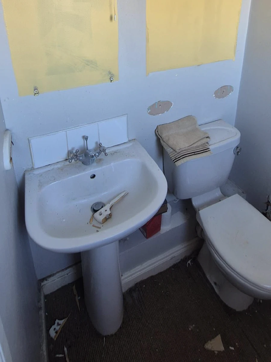 Bathroom transformation 1 before renovation in Dublin