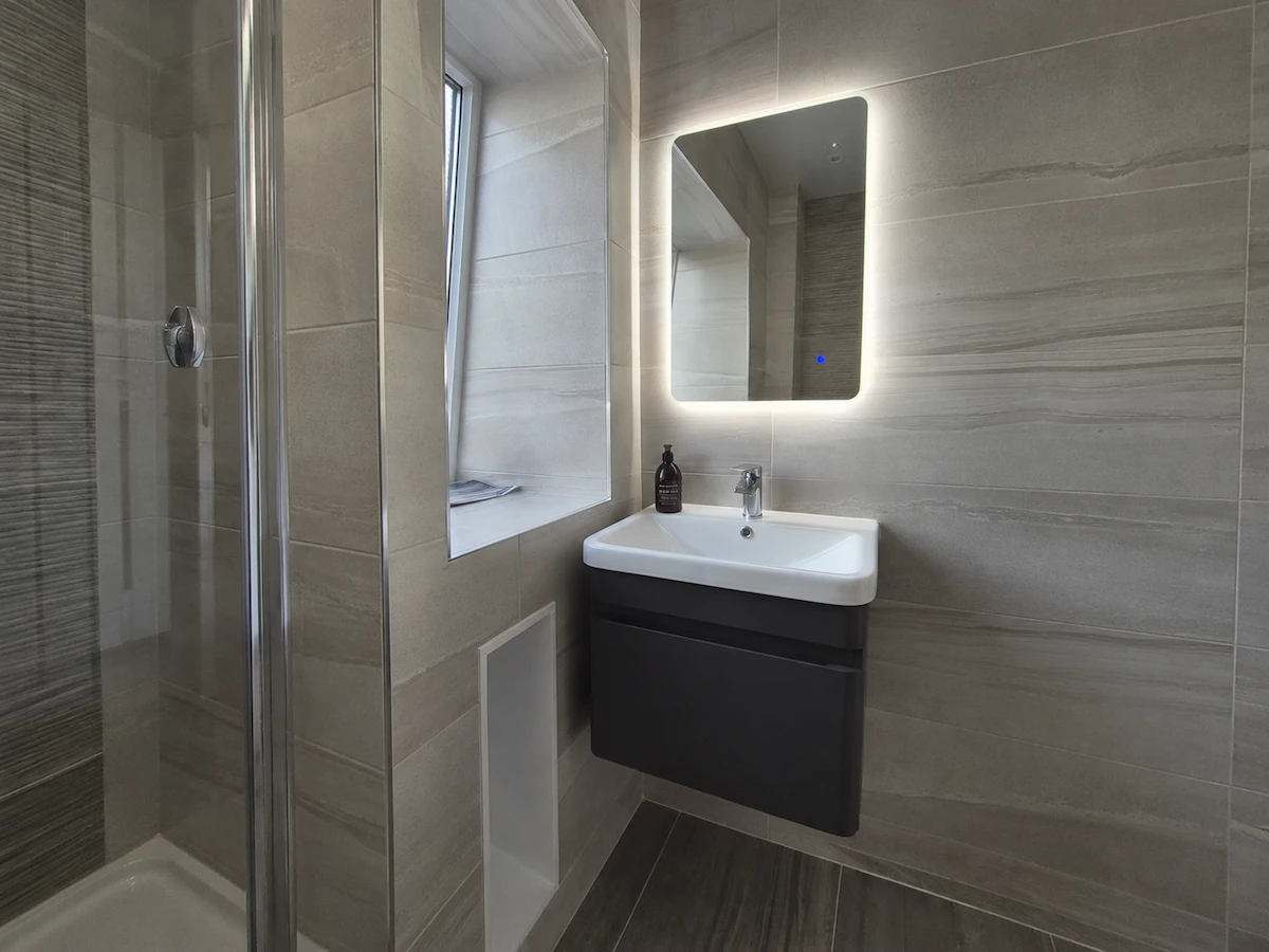 Contemporary bathroom renovation, Dublin
