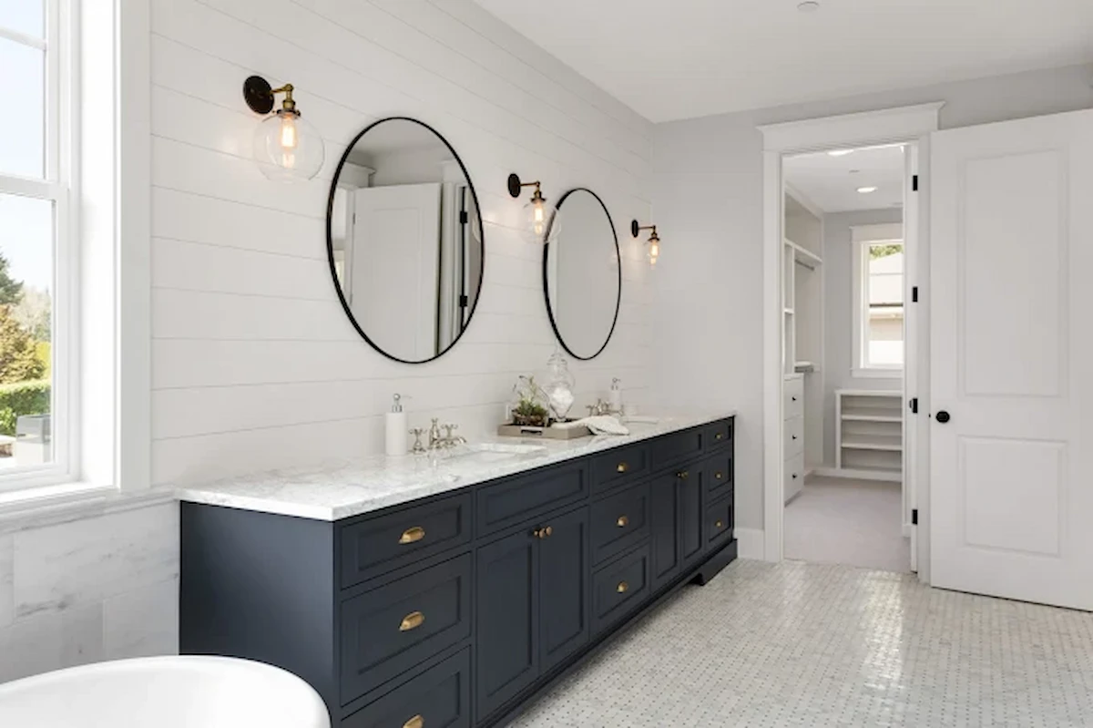 Complete bathroom renovation by GR Tiling, modern finish with premium tiles and fittings, Dublin